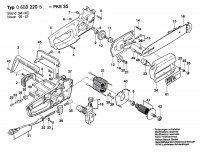 Bosch 0 603 220 503 Pke 35 Diy Chain Saw 220 V / Eu Spare Parts